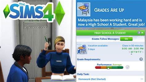 Sims 4 high school grades cheat - Nov 1, 2023 · Open the Sim’s inventory for your younger Sims. Click “Do homework.”. Aid them with any needs as they work. Send an adult Sim to help with the child’s homework. Click “help with homework” from the adult Sim’s inventory. Increase child “skills” levels to complete homework faster (like the research and debate skill). 